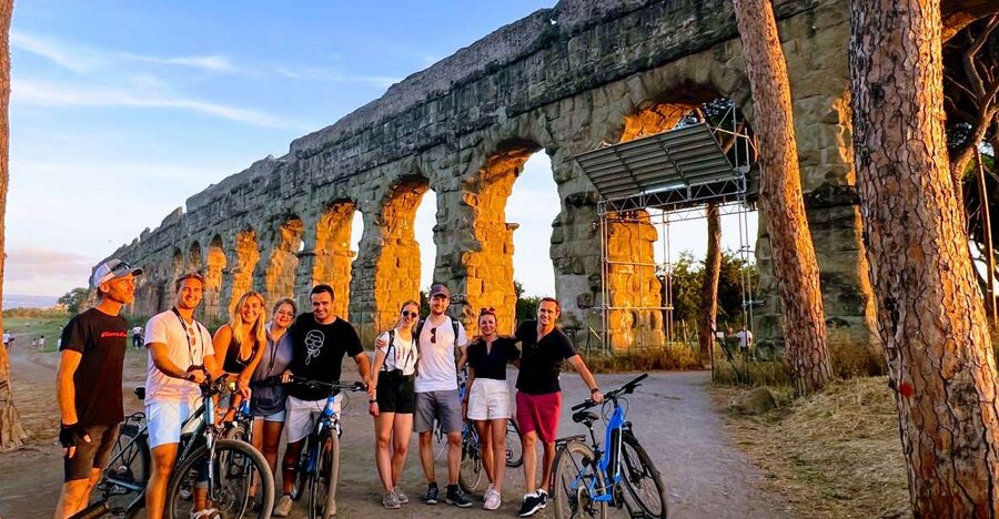 Rome: Appian Way & Catacomb Sunset E-bike Tour with Aperitif - From Circo Massimo to the Appian Way: where the ride really starts