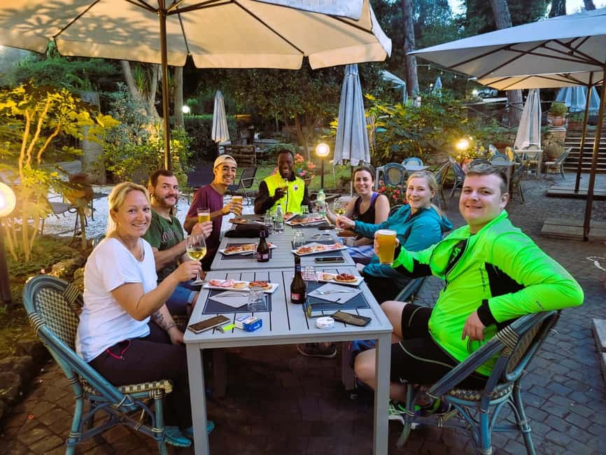 Rome: Appian Way & Catacomb Sunset E-bike Tour with Aperitif - Caffarella Park break and the quick reset you didn’t know you needed