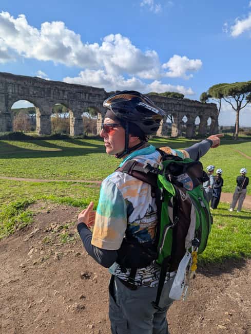 Rome: Appian Way, Catacombs & Aqueducts by eBike + Transfer - Riding the Via Appia Antica: the basolato surface and why it’s worth it