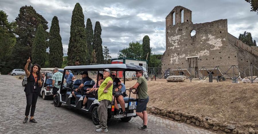 Rome: Appian Way & Catacombs Golf Cart Shared Tour - Domine Quo Vadis: the church story with a real on-site feel