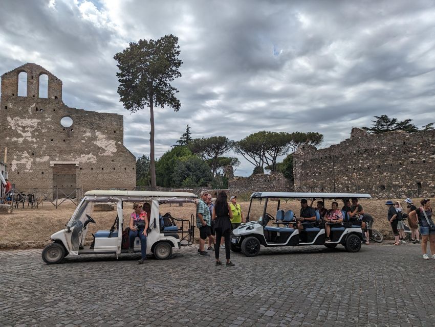 Rome: Appian Way & Catacombs Golf Cart Shared Tour - Tomb of Cecilia Metella, Capo di Bove, and Quintili’s Villa
