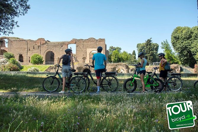 Rome: Appian Way E-bike Tour, Catacombs, Aqueducts & Transfer - Picking Up the E-Bikes: Short Walk Over Ancient Paving