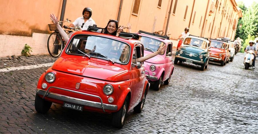 Rome: Aventine Hill Tour in Vintage Fiat 500 Convoy - Key highlights at a glance
