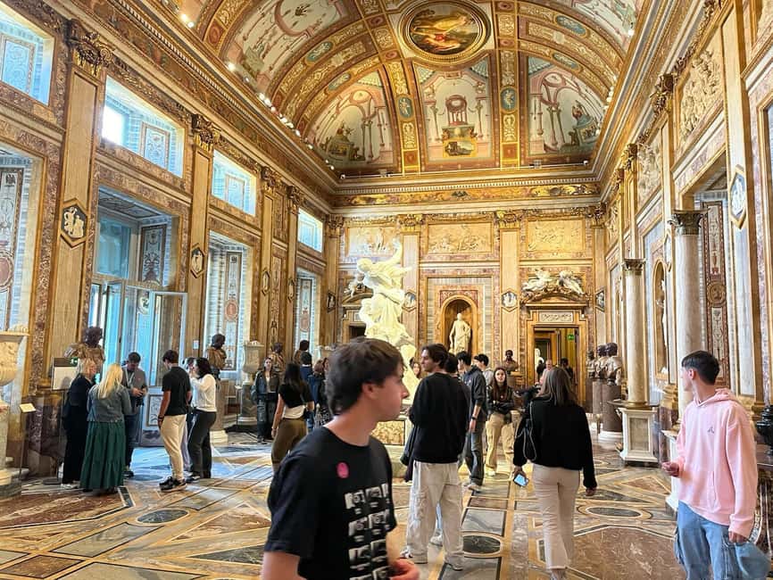 Rome: Borghese Gallery Skip the line ticket and Audioguide - Timed entry at Villa Borghese: how the 2-hour visit really flows