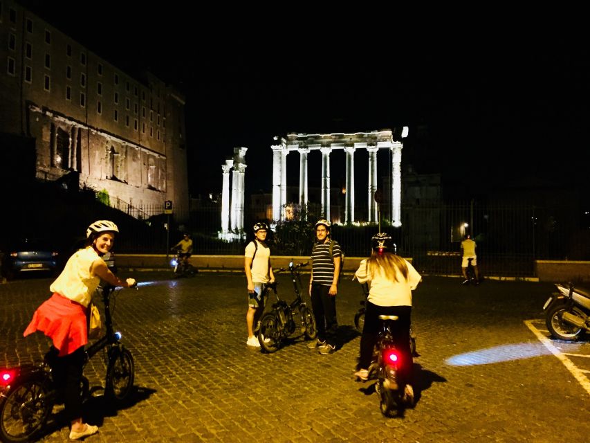 Rome by Night: E-bike Small Group Tour -Food & Wine (Option) - Vatican at night: Saint Peter’s Basilica, plus the river-side atmosphere