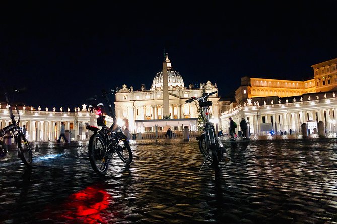 Rome by Night - Ebike Small Group Tour - Food and Wine (Option) - Ending at the Colosseum Terrace: Amphitheater Flavius at Night