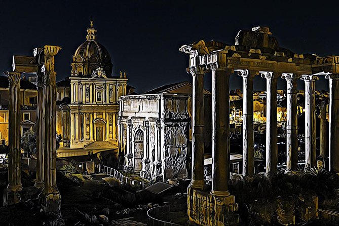 Rome by Night Private Walking Tour - Trajan’s Column at Night: Power on Stone