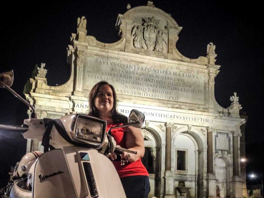 Rome by Night Vespa Tour With Driver/Private Guide - Palatine Hill and the Baths of Caracalla: Roman Stories in Two Short Stops