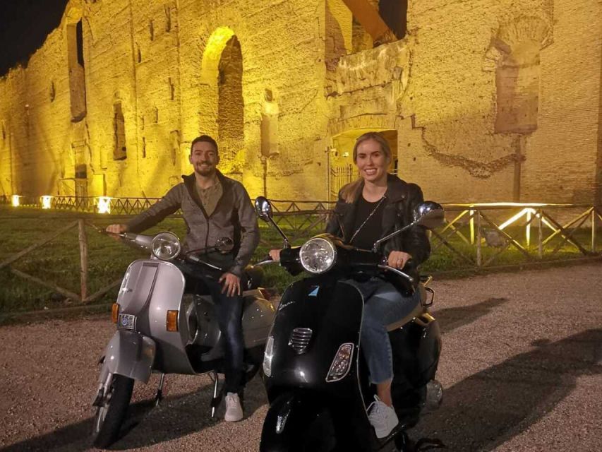 Rome by Night Vespa Tour With Driver/Private Guide - Hotel Pickup, Helmets, and the First 5 Minutes of Safety