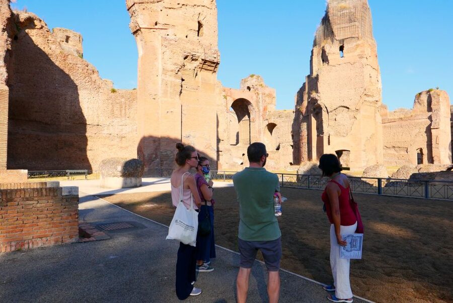 Rome: Caracalla Baths Express Small-Group or Private Tour - Headsets, group size, and guides who keep it moving