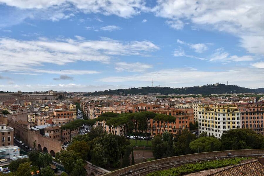 Rome: Castel Sant'Angelo Entry Ticket & Audio App - The terrace: where the views turn Rome into a skyline map