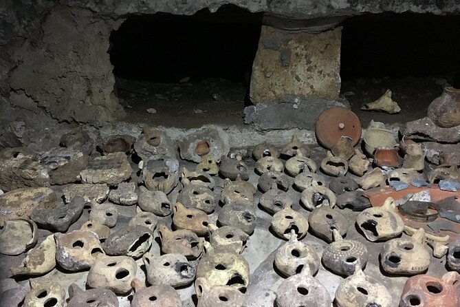 Rome Catacombs & Capuchin Crypts VIP Group Tour with Transfers - Appian Way and Aurelian Walls: history from an air-conditioned seat