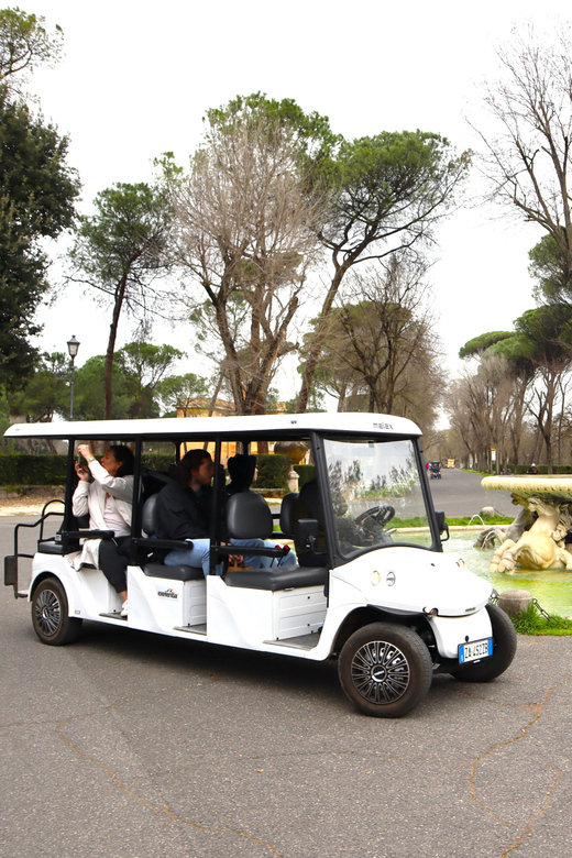 Rome: City Highlights Golf Cart Tour - Meeting at Piazzale del Museo Borghese: start on time, start calm