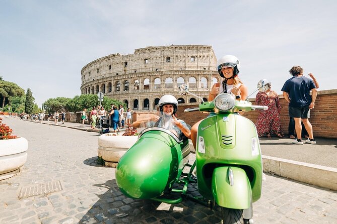 Rome City Highlights & Hidden Gems: Vespa Sidecar Guided Tour - Testaccio, Pyramid of Cestius, and Bocca della Verità