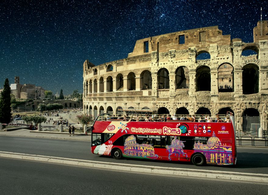 Rome: City Highlights Open-Top Bus Night Tour - Audio Headphones and Onboard WiFi: Learning Without Waiting