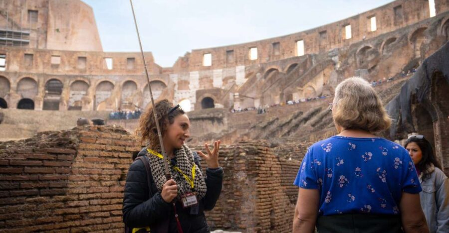 Rome: Colosseum, Arena & Ancient City Guided Tour - Meeting at the Arch of Constantine and the Yellow Carpe Diem Flag