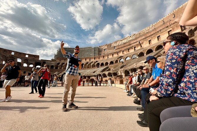 Rome: Colosseum Arena Floor Tour with Roman Forum & Palatine Hill - The Roman Forum walk: Julius Caesar, Titus, and the Senate House