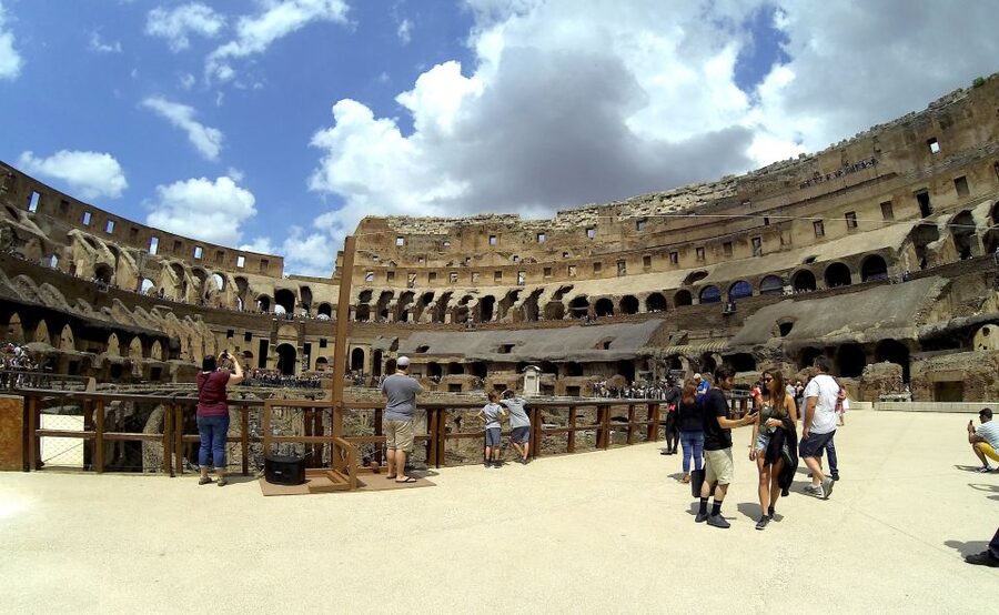 Rome: Colosseum Arena Guided Tour with Roman Forum Option - From Porta Libitinaria to emperors: how the stories connect