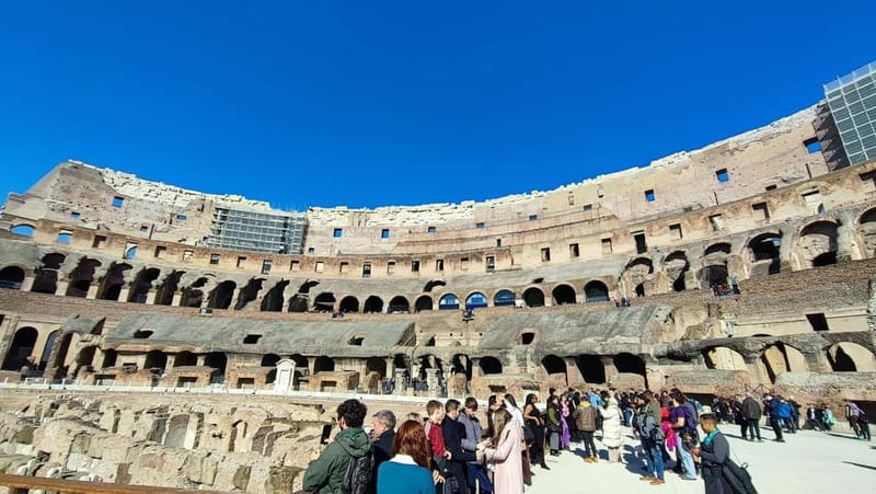 Rome: Colosseum, Forum and Palatine Hill - Entering the Colosseum: First and Second Floors in the Right Order