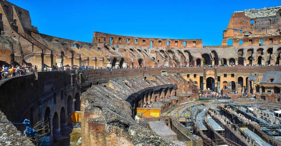 Rome: Colosseum, Roman Forum, and Palatine Hill Ancient Tour - Entering the Colosseum: first and second rings, explained