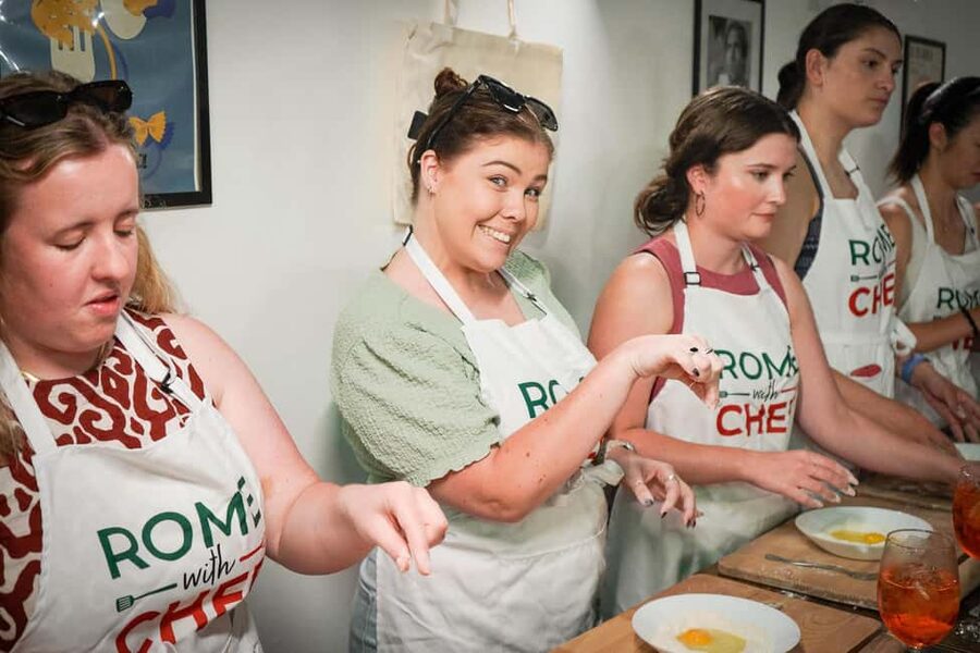 Rome Cooking Class: Make Pasta and 3 Spritz Cocktails - Making Roman Pasta: From Dough to Shape