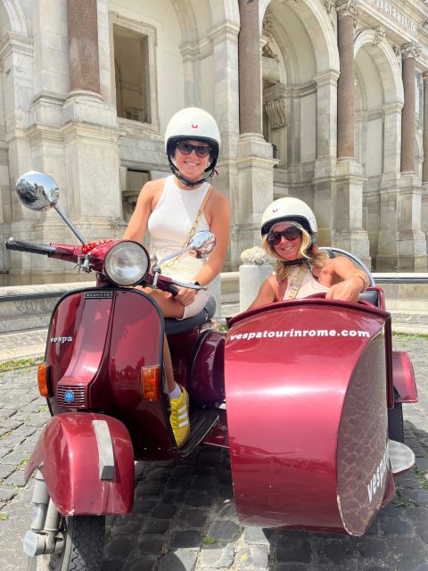 Rome: Evening Fiat 500 and Vespa Prosecco Tour - Baths of Caracalla and the Drive Between Stops