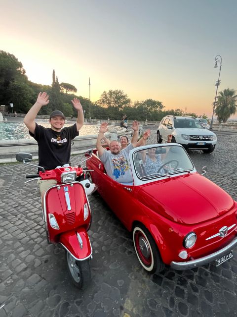 Rome: Evening Fiat 500 and Vespa Prosecco Tour - Guides, Photos, and How to Get the Best Experience