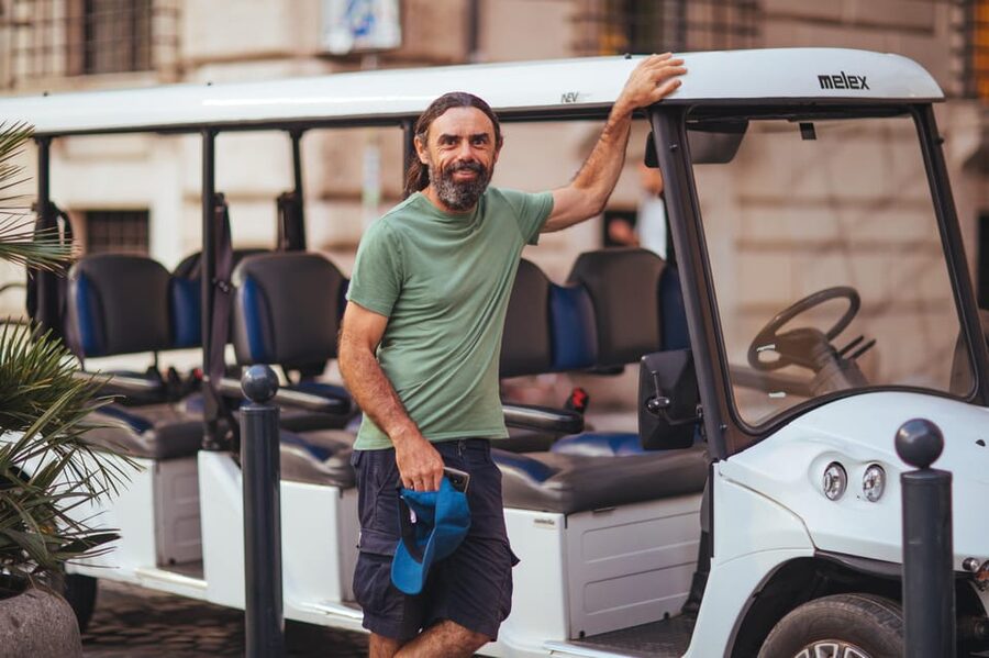 Rome: Evening Golf Cart Tour with Aperitivo - The aperitivo plan: Prosecco, beer, and a wine-tasting stop