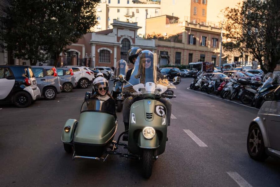 Rome: Evening Vespa Sidecar City Tour - Where the evening starts: Piazza della Cancelleria and the Palazzo meeting point