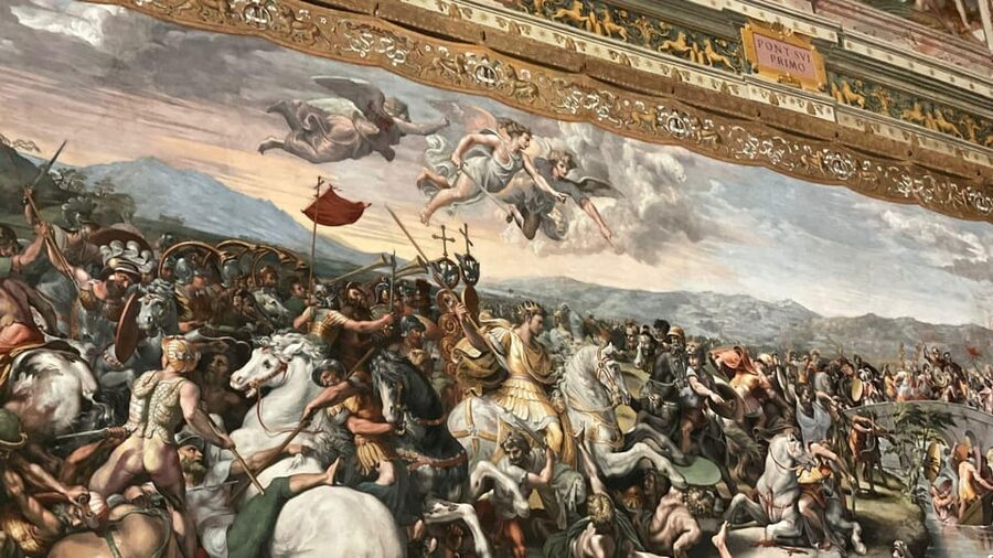 Rome: Excursion to the Vatican Museums - The Candelabra Gallery and the move into the Raphael Rooms