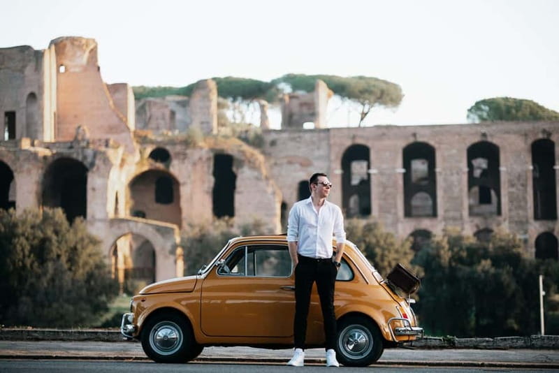 Rome: Fiat 500 Vintage Photography Service in Rome - Meeting at Caffe Oppio and Getting Oriented Fast