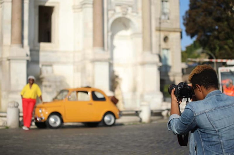 Rome: Fiat 500 Vintage Photography Service in Rome - Orange Gardens: A Pause Before the Panorama