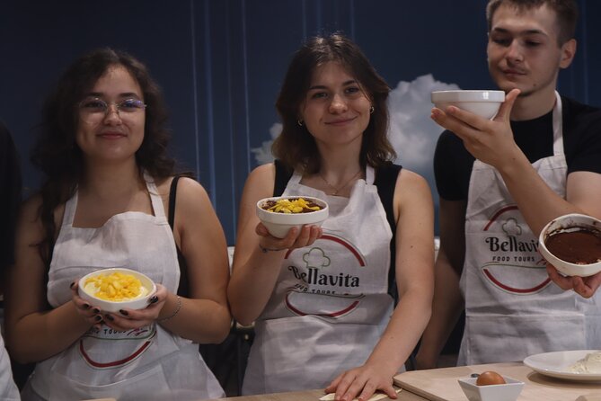 Rome Fresh Pasta & Tiramisu Cooking Class near Piazza Venezia - Ravioli from scratch: filling, shaping, and finishing with butter and sage