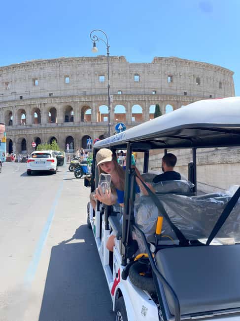 Rome: Fun Golf Cart Tour with Music and Gelato - The Colosseum Photo Stop: Enough Time to See It, Not Just Glance