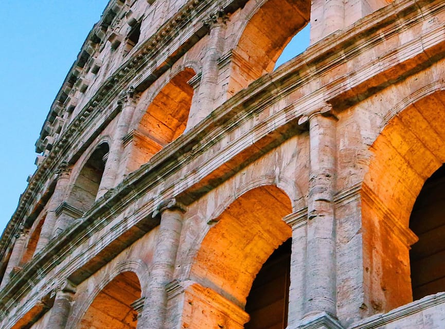Rome: Golden Hour Expereince at the Colosseum with a Guide - Entering the Colosseum: first stop after security