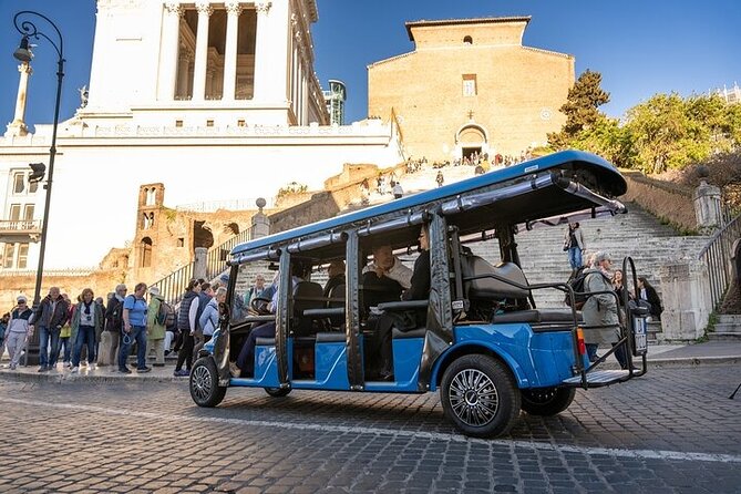 Rome Golf Cart Tour - Julius Caesar’s Setting and the Cat Sanctuary Break: Ancient + Oddball Rome