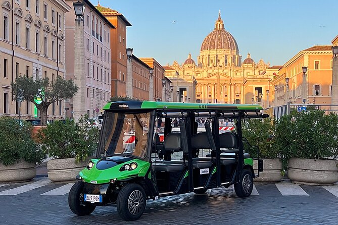 Rome Golf Cart Tour at Sunset - with Spritz! - Entering Rome’s golden hour from Largo Gaetana Agnesi