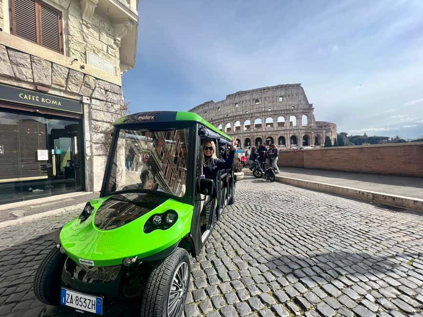Rome: Golf Cart Tour with Artisanal Gelato Tasting - Where You Meet: Via del Fagutale 2 (and How to Find It Without Stress)