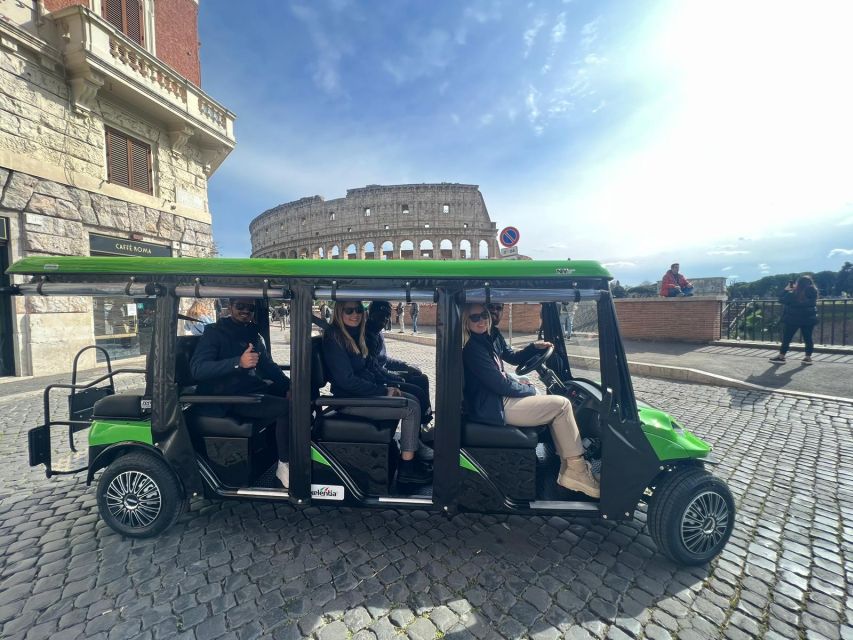 Rome: Golf Cart Tour with Artisanal Gelato Tasting - Pantheon Break Time: Guided Context, Free Minutes, and Gelato
