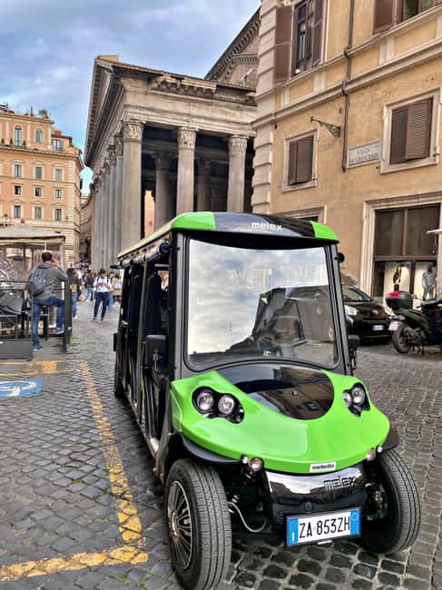 Rome: Golf Cart Tour with Artisanal Gelato Tasting - Piazza Navona Finale: Your “I Love This City” Drop-Off