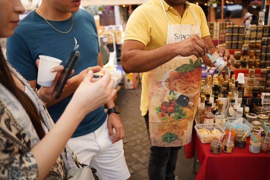 Rome: Guided City Food Tour by Vespa and Tastings - Meeting Caffe Roma and Riding the Red-Vespa Route