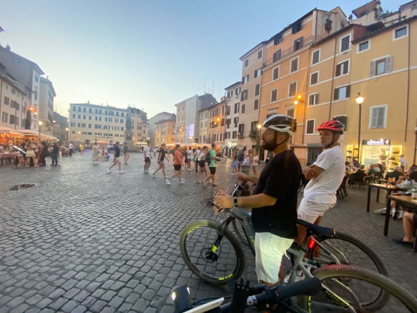 Rome: Guided eBike Evening Tour with italian Aperitif - Piazza Navona, the Pantheon Area, and the Italian Tasting Moment