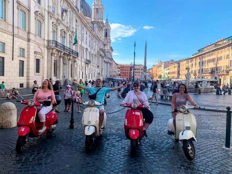 Rome: Guided Vespa Tour with Self-Drive or as a Passenger - Trevi Fountain and the Spanish Steps: a quick, guided photo sprint