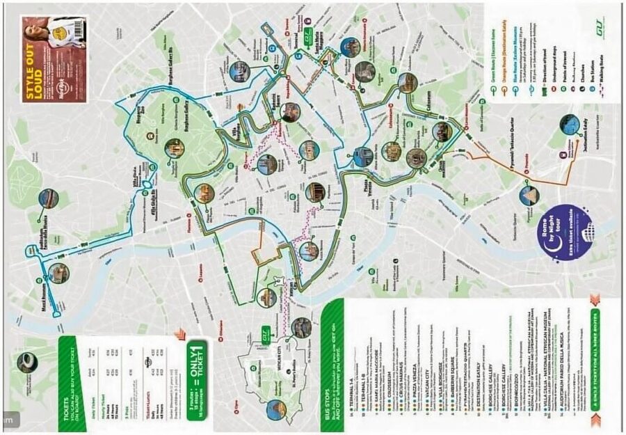Rome: Hop-On Hop-Off Panoramic Bus Ticket - Access 3 Routes - From Circus Maximus to Piazza Venezia: big open-air energy