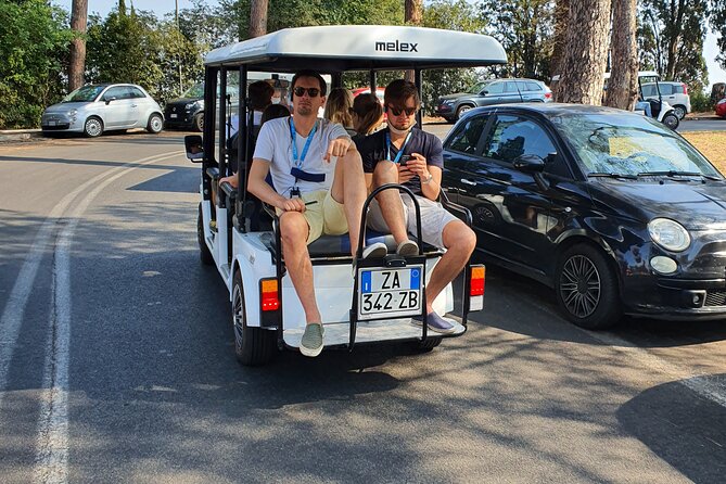 Rome in a Day golf cart tour for cruisers with Pizza & Gelato - Aventine Hill, Piazza Albania, and the Pyramid of Cestius: Scenic Rome You Don’t Have to Hike For