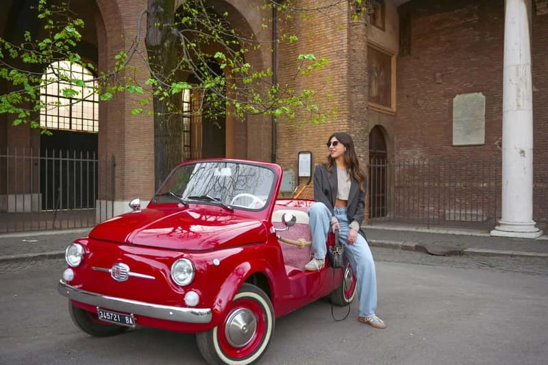 Rome in a Fiat Jolly: Exclusive Vintage Ride & Photo Tour - Quick sightseeing at Circus Maximus: the Roman scale moment
