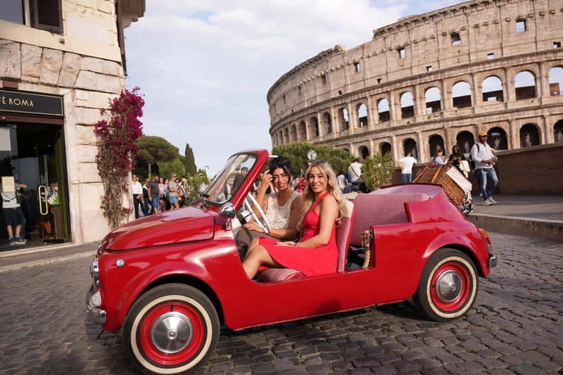 Rome in a Fiat Jolly: Exclusive Vintage Ride & Photo Tour - Starting near Pomodoro Nero and cruising out from Via Claudia
