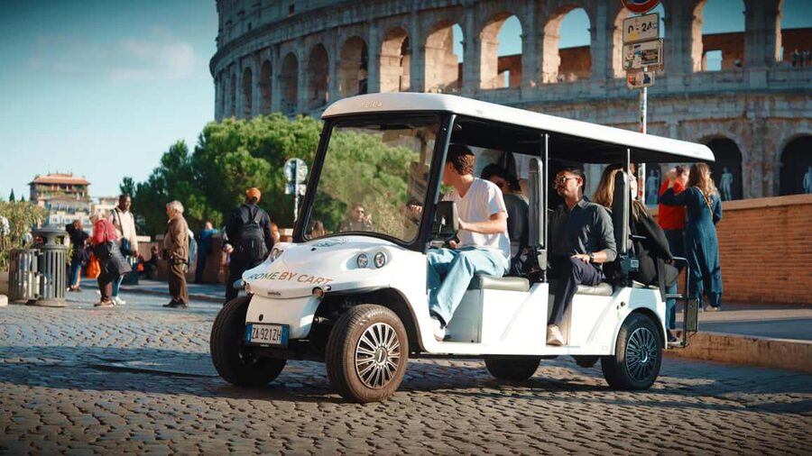 Rome in Comfort: 3-Hour Private Golf Cart Tour with Food Tasting - Key things to know before you go