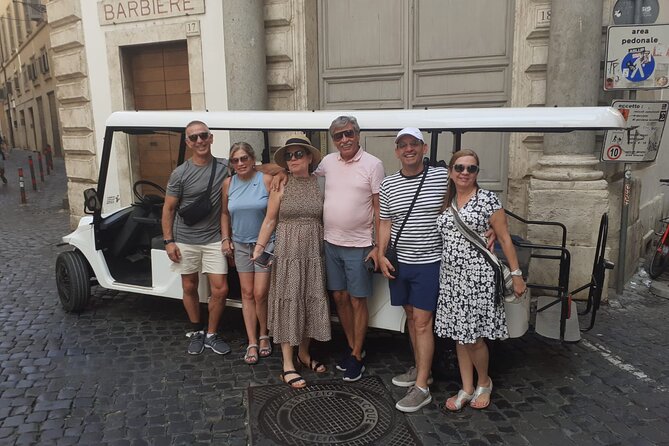 Rome in Golf Cart 4 hours Private Tour with Pickup from hotel - The driver guide is the real product here