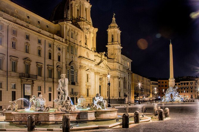 Rome in the Evening Cannondale EBike Tour with optional Dinner - Pantheon at Night and Sant’Ignazio’s Illusion Ceiling